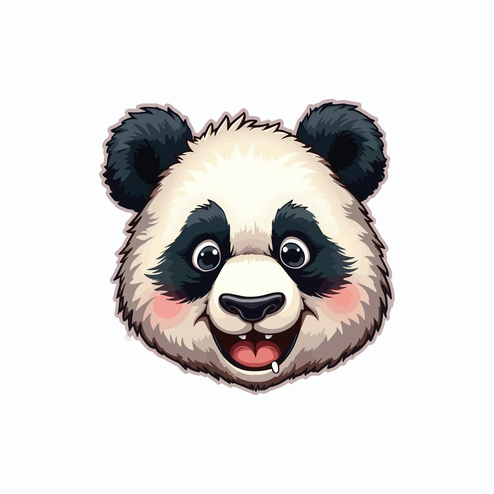 Adorable Panda Character with a Playful Look vector