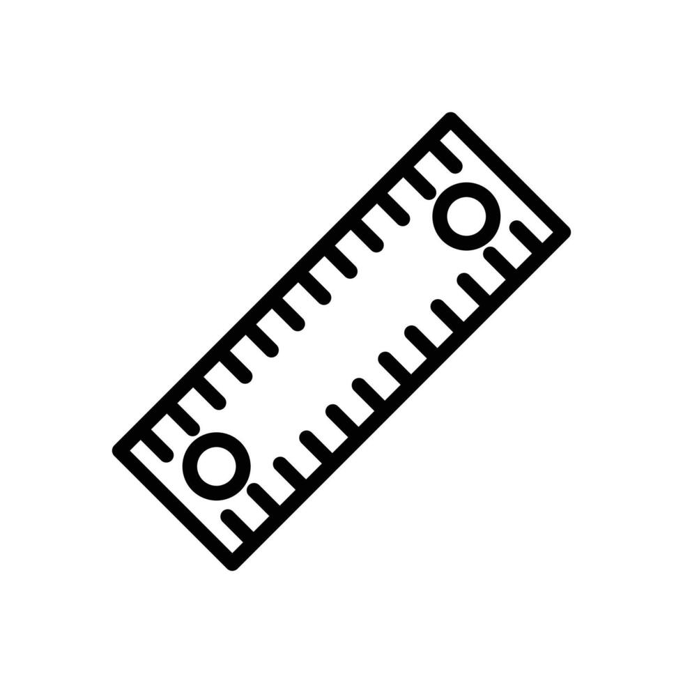 Ruler icon. Isolated on white background vector