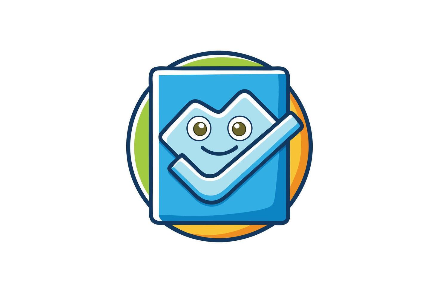 Creative image of a check mark symbol within a shield icon for secure verification, approval, and quality assurance representation vector