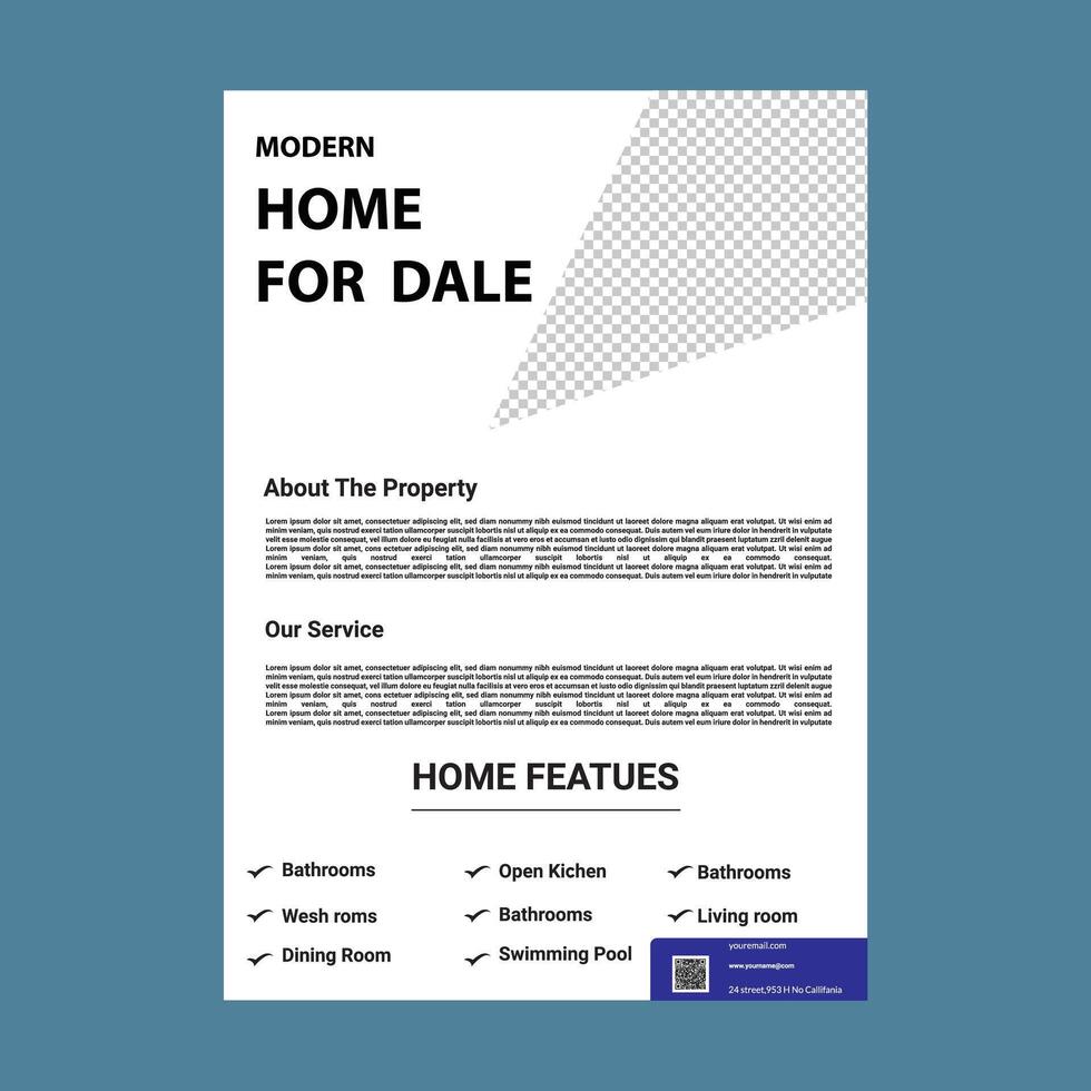 Flyer for Real Estate ads vector
