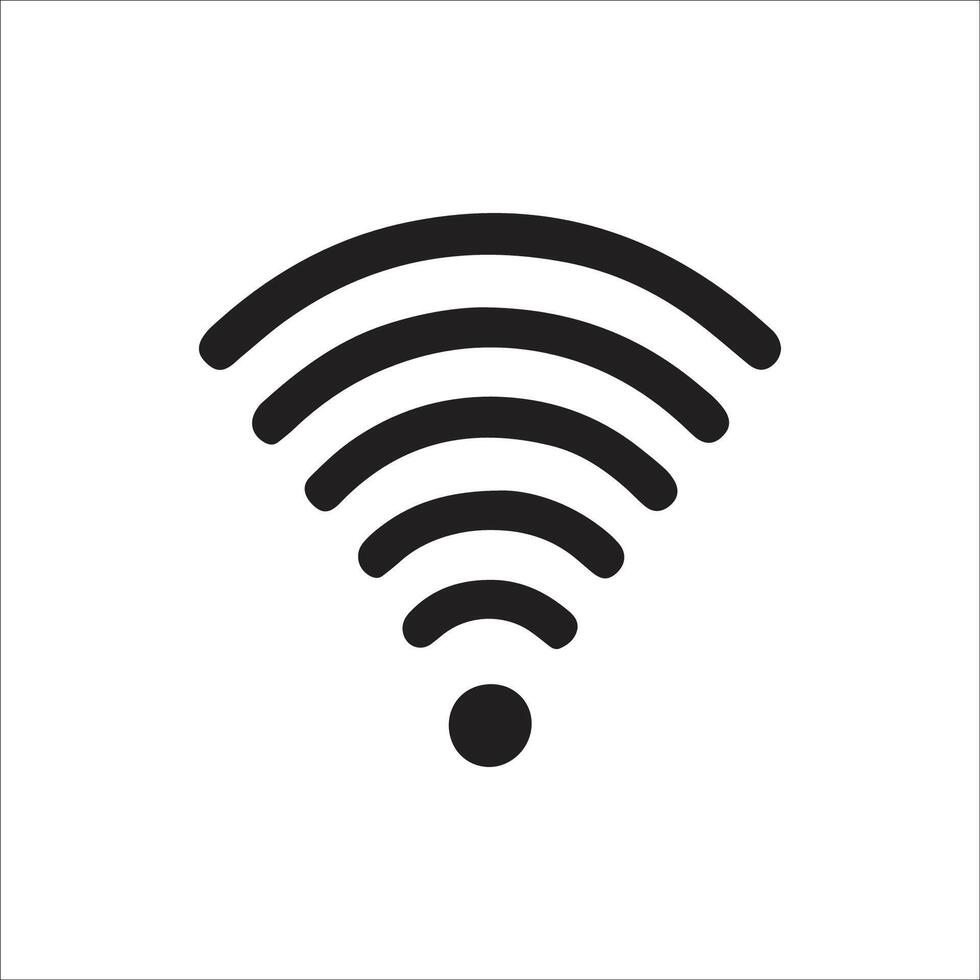 wi-fi network linear icon. signal sign and symbol. Public Wi-Fi area solid sign vector