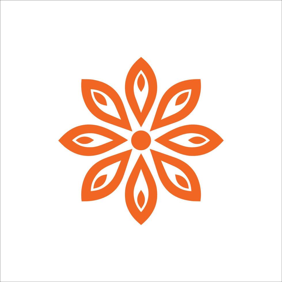 Floral Mandala Pattern Illustration Round vector