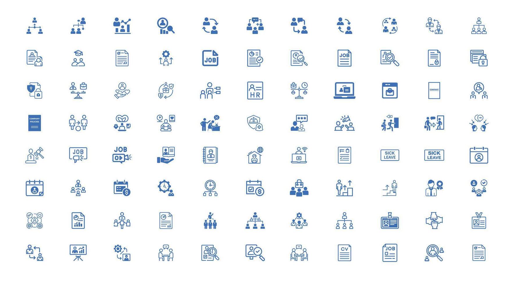 88 Comprehensive Human Resources Icon Pack vector
