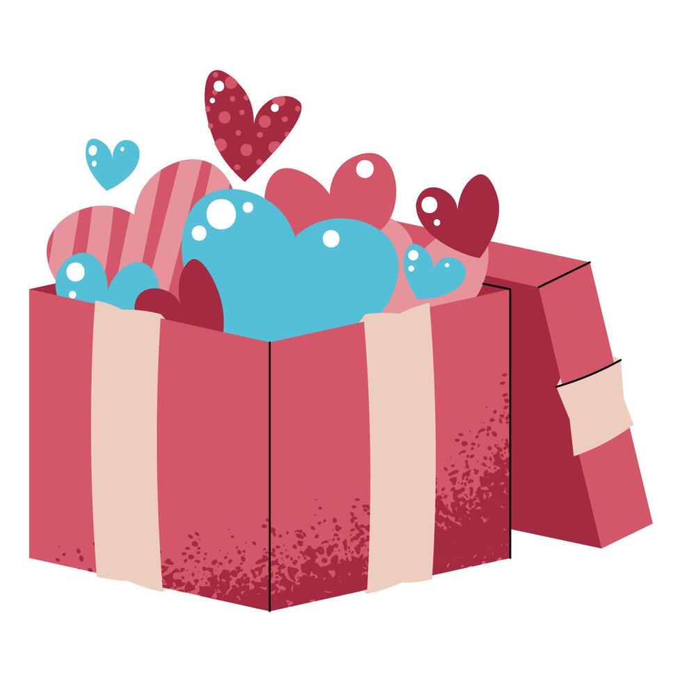 Piece of cake with strawberry in flat cartoon style. Delicious dessert on white background. illustration for Valentine's day for cards, stickers vector