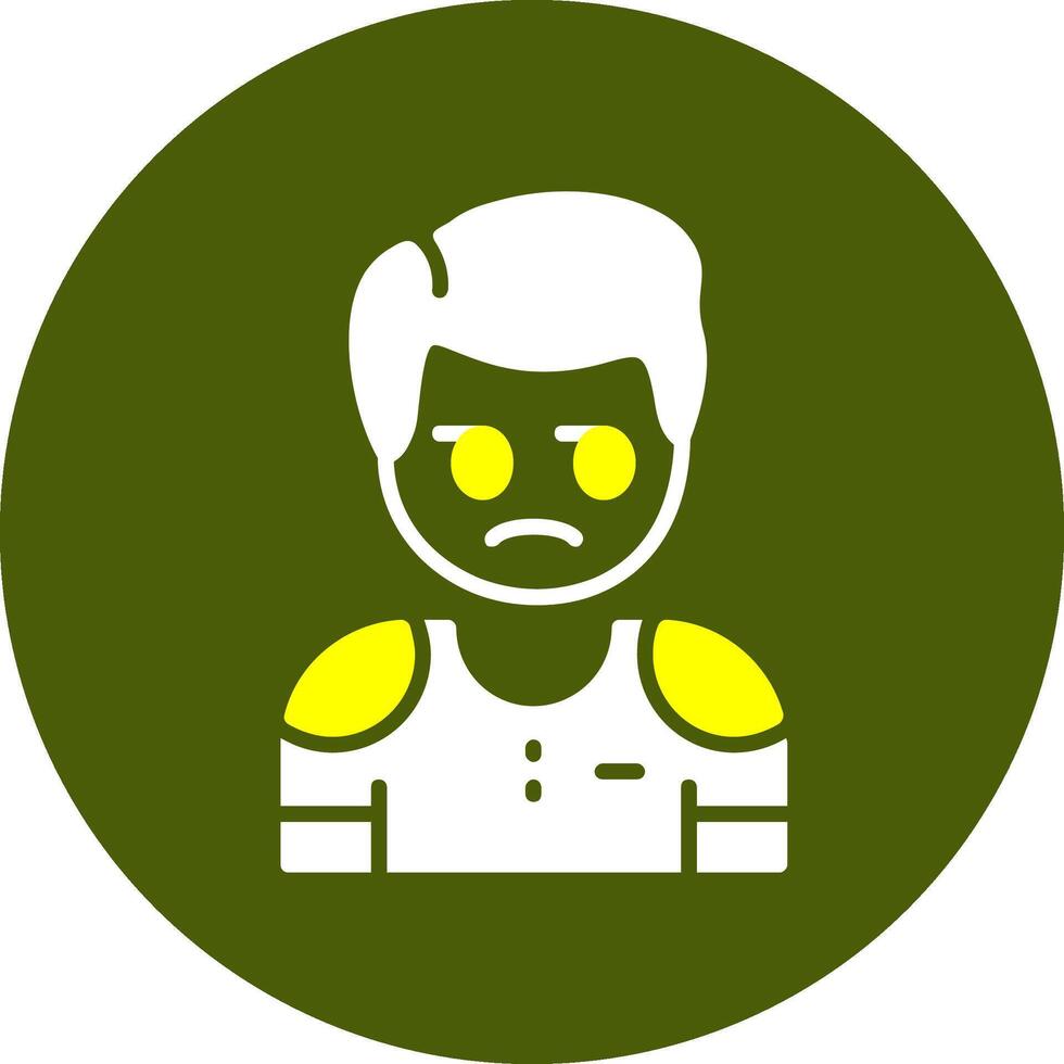 Cynicism Circle Style Two color Emotion Icon vector