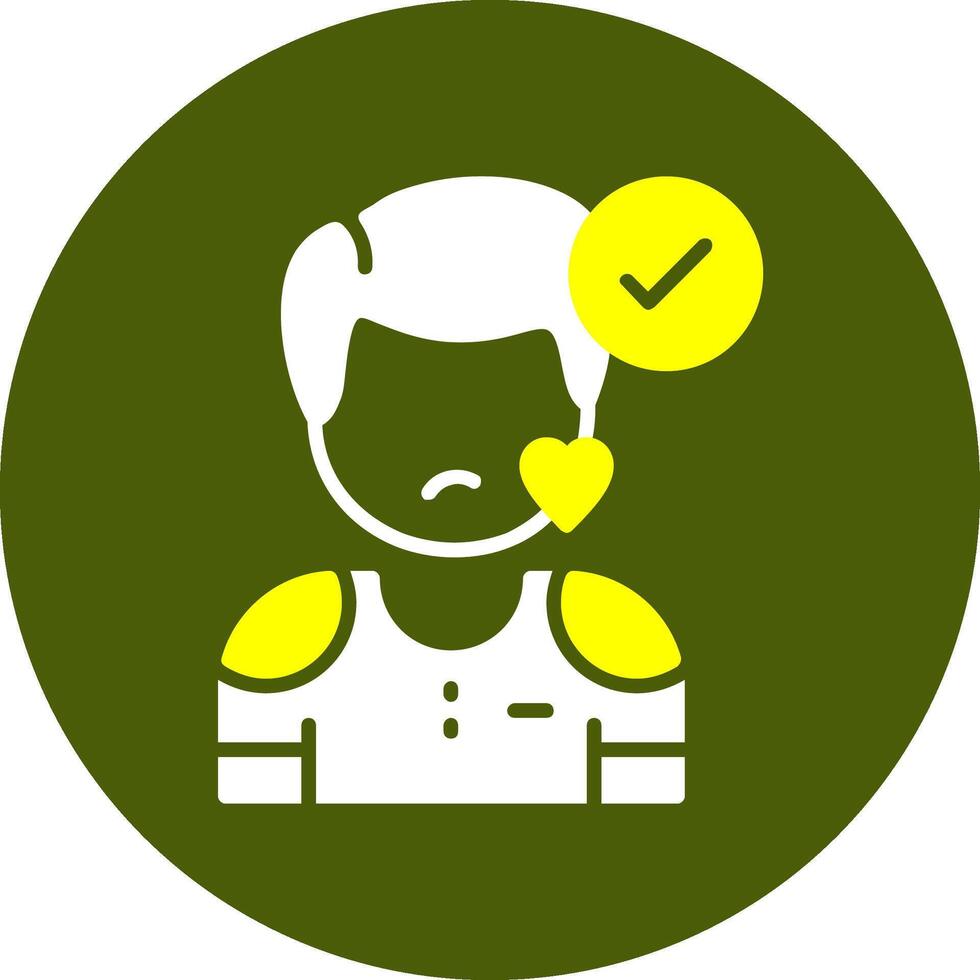 Tolerance Circle Style Two color Emotion Icon vector