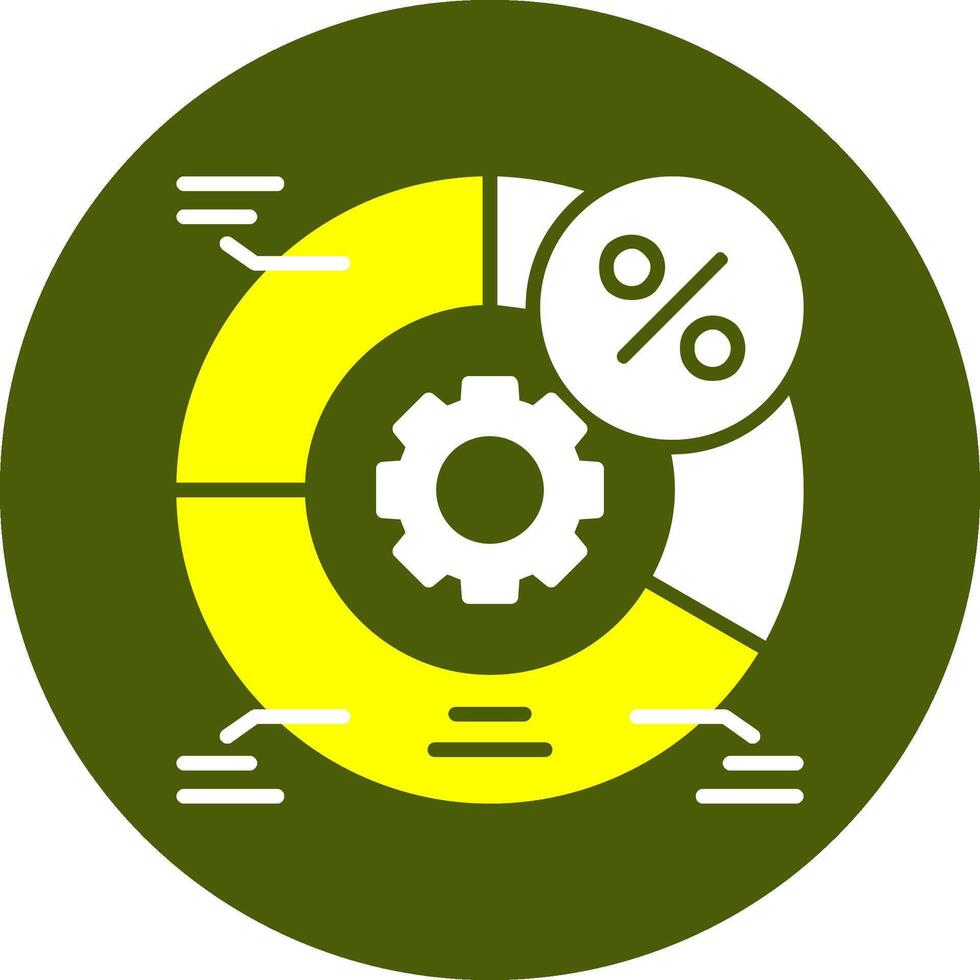 AB testing Solid Colorful Icon vector