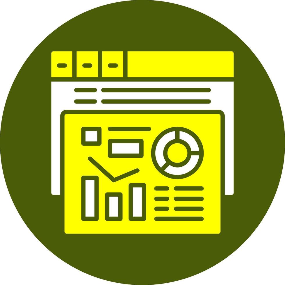 Metrics Solid Colorful Icon vector