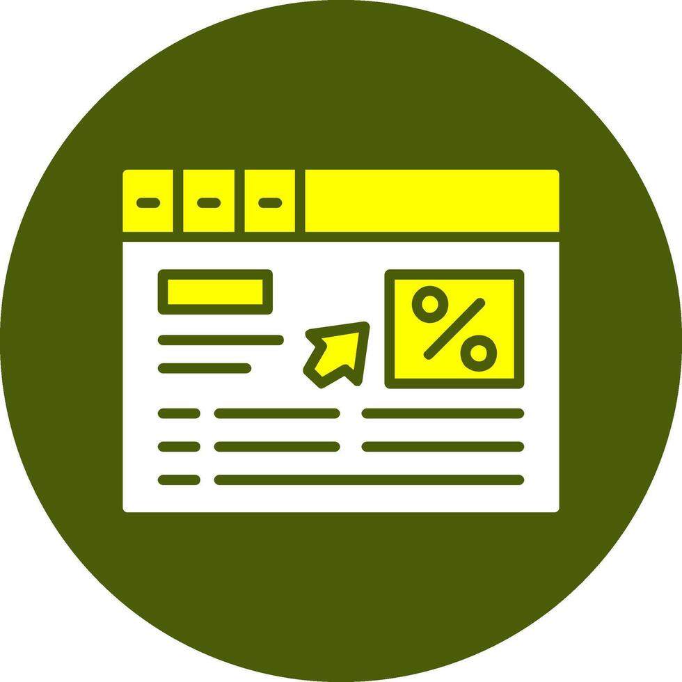 Click through rate Solid Colorful Icon vector