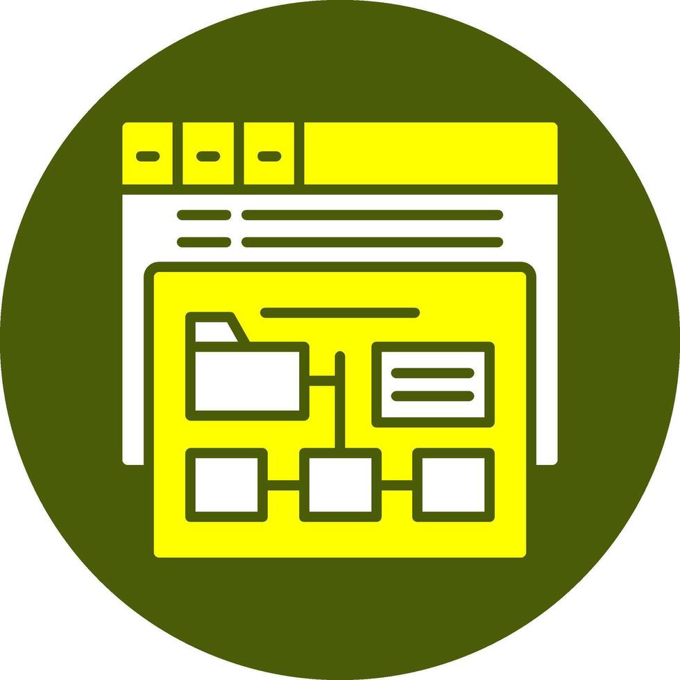 XML sitemap Solid Colorful Icon vector