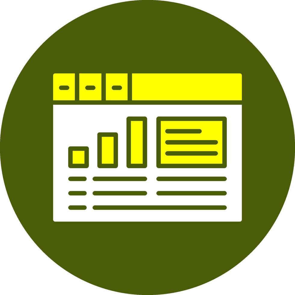 Google Analytics Solid Colorful Icon vector