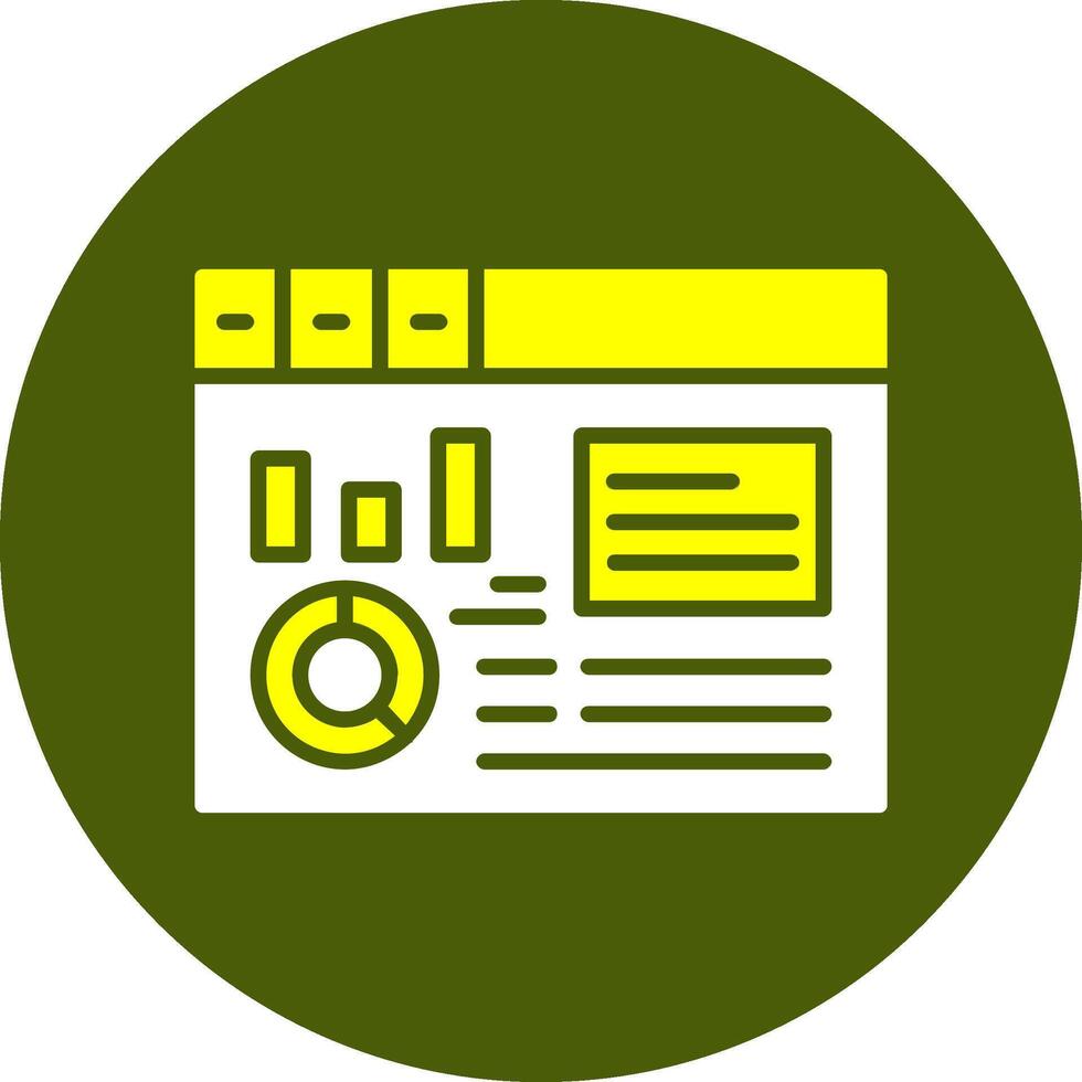 Dashboard Solid Colorful Icon vector