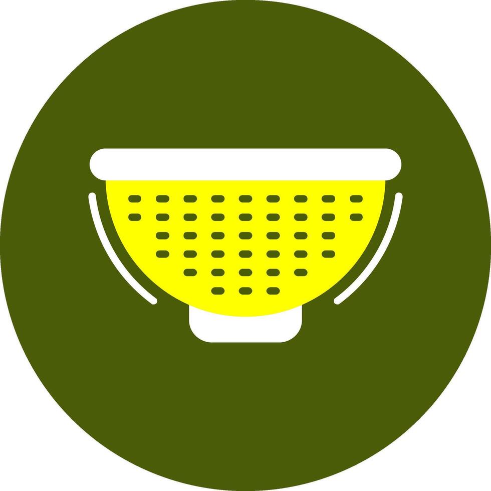Strainer Glyph Two color Icon vector