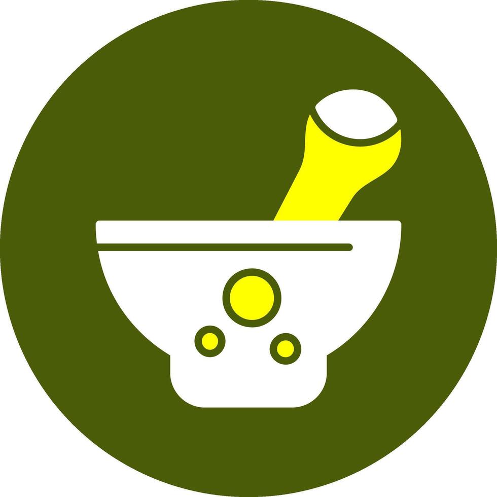 Pestle Corlorful Icon on a Green Background vector
