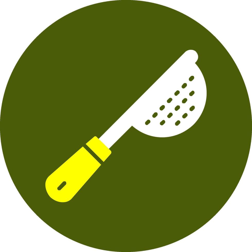 Sieve Corlorful Icon on a Green Background vector
