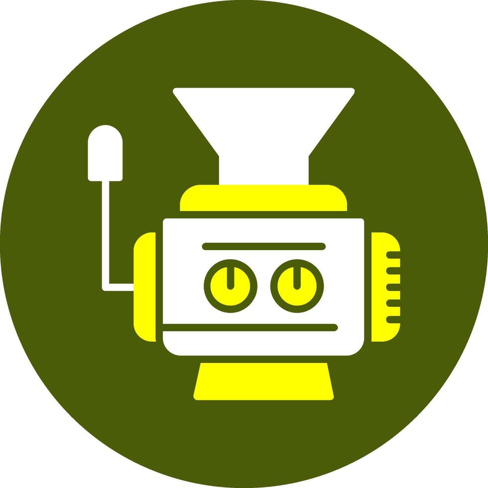 Meat grinder Glyph Two color Icon vector