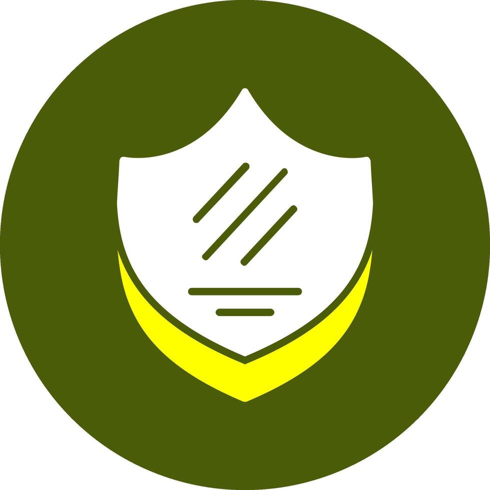 Shield Glyph Colorful Style Icon vector