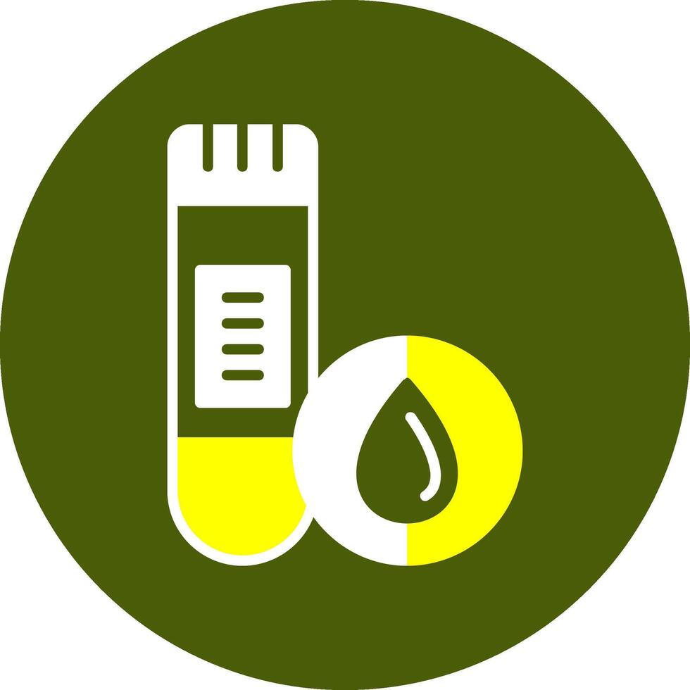 Blood test Glyph Colorful Style Icon vector