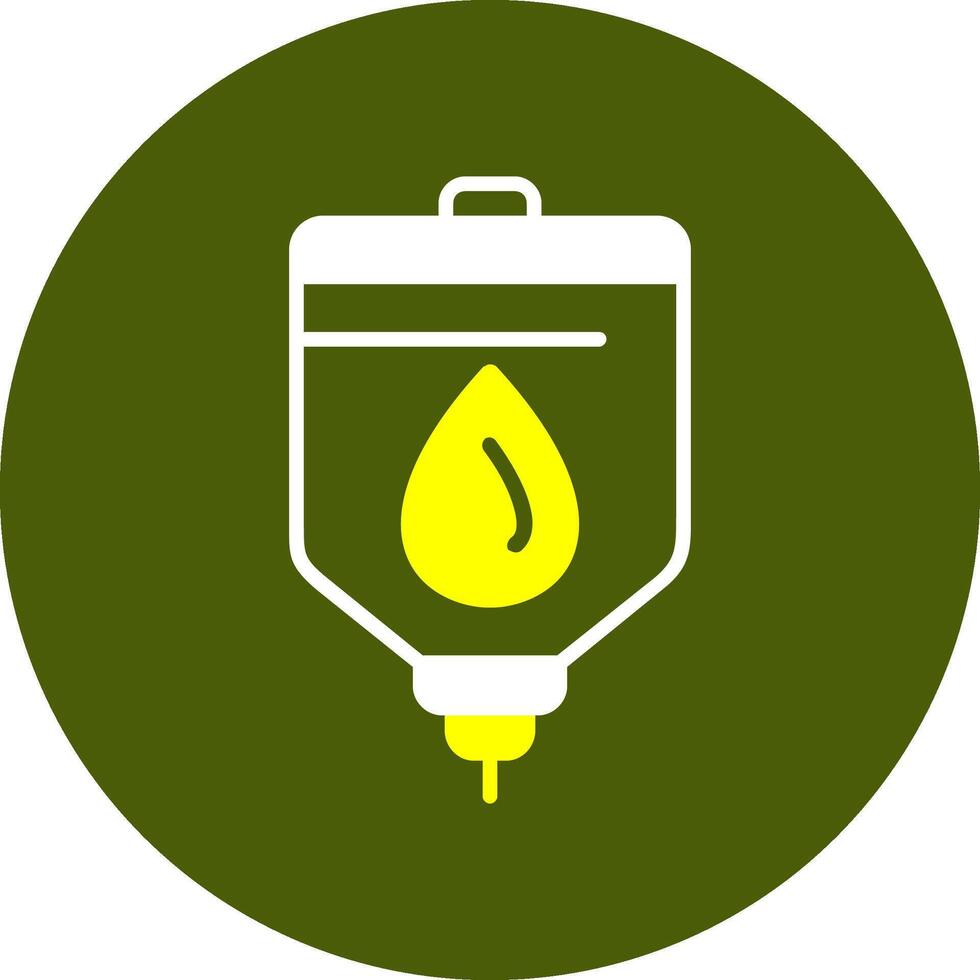 Blood bag Glyph Colorful Style Icon vector
