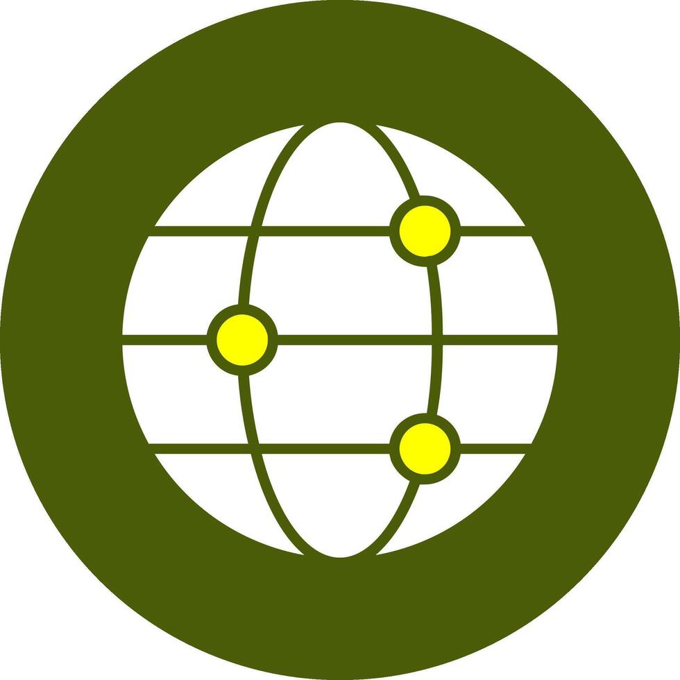 Global Glyph Colorful Style Icon vector