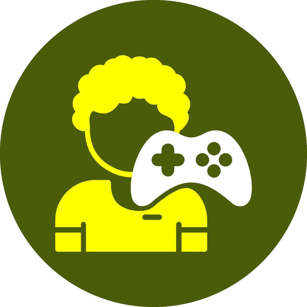 Gamer Colorful Symbol Style vector