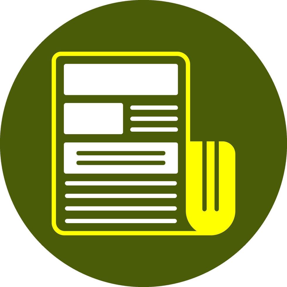 Newspaper Colorful Symbol vector