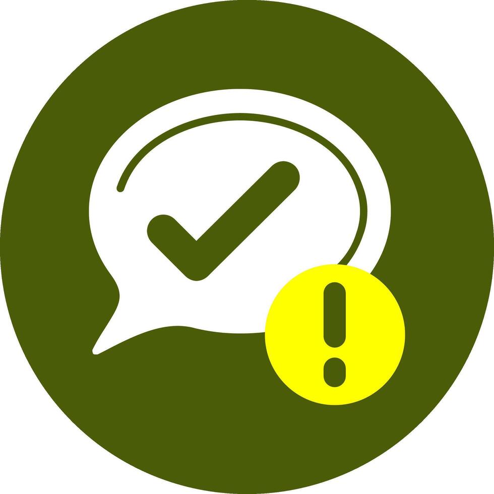 Checkmark Notification Style Colorful Symbol vector