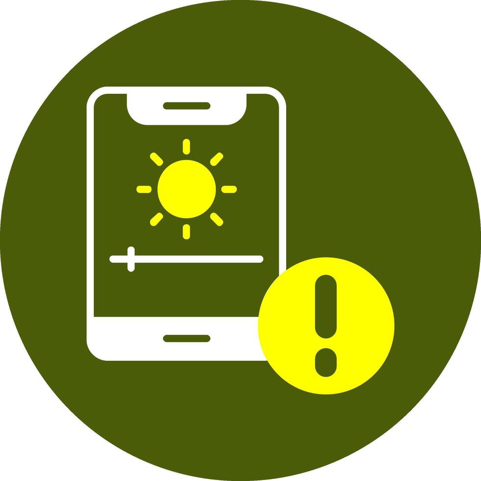 Adaptive brightness Notification Style Colorful Symbol vector