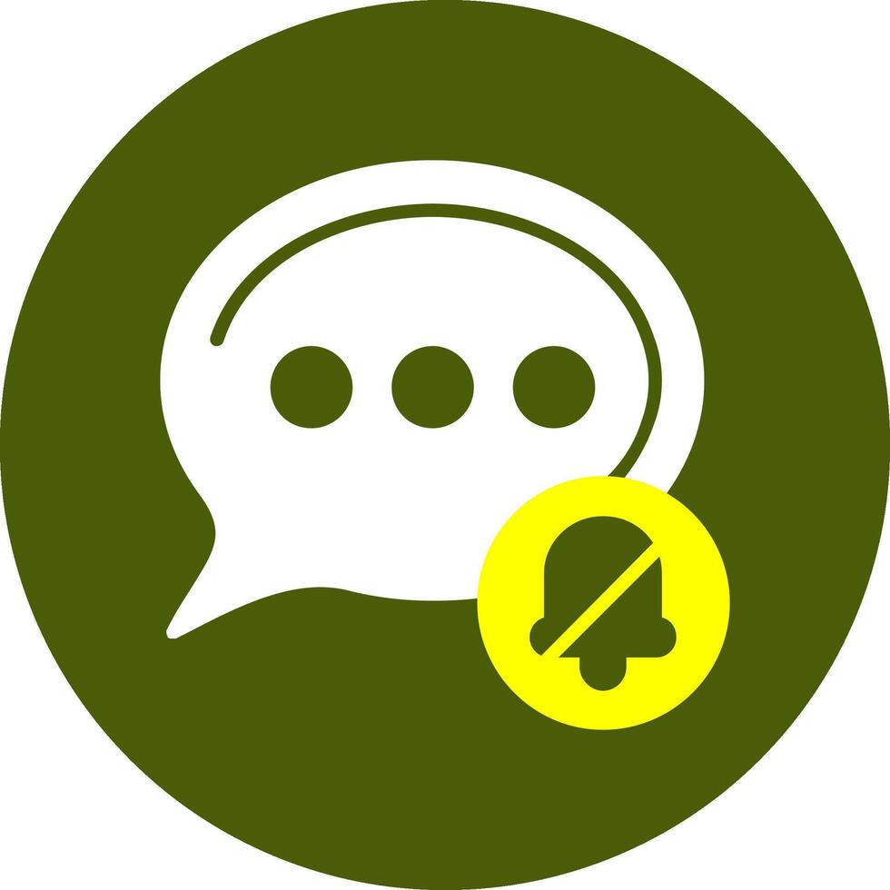 Silent mode Notification Style Colorful Symbol vector