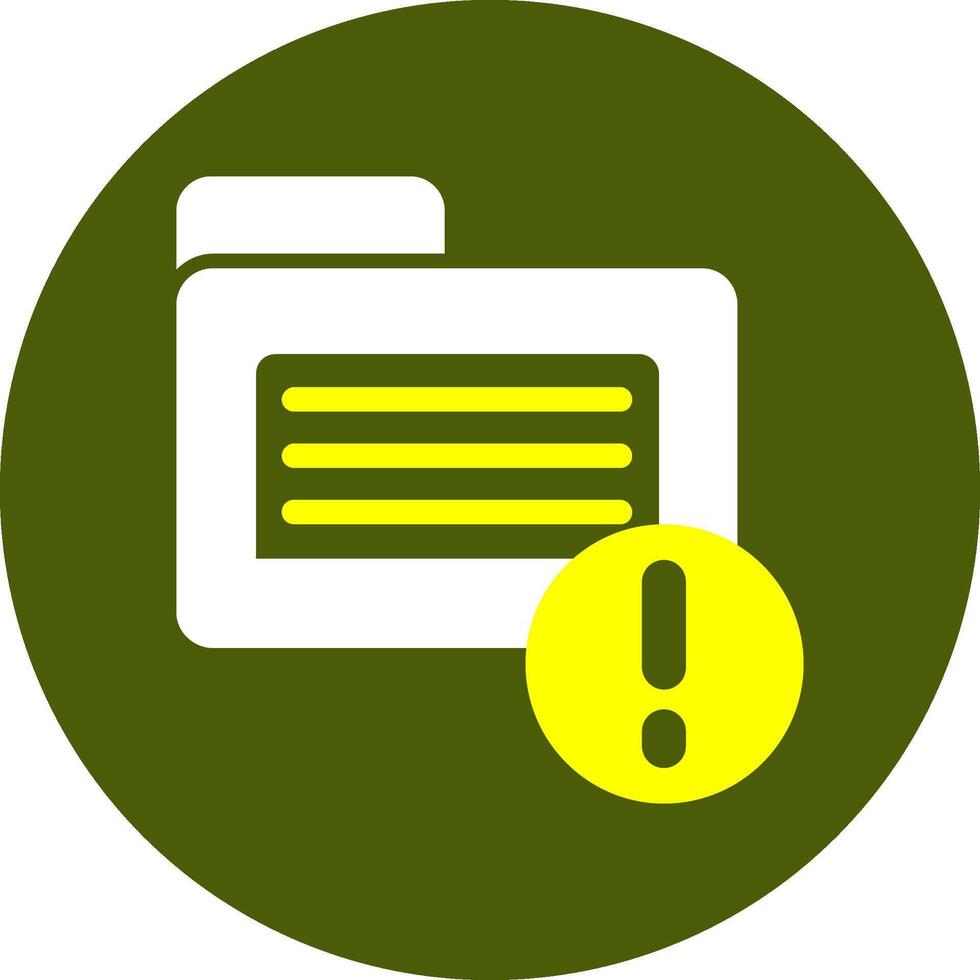 Folder Notification Style Colorful Symbol vector