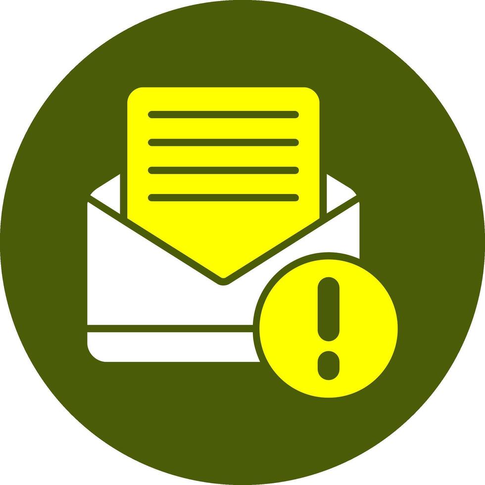 Mail Notification Style Colorful Symbol vector