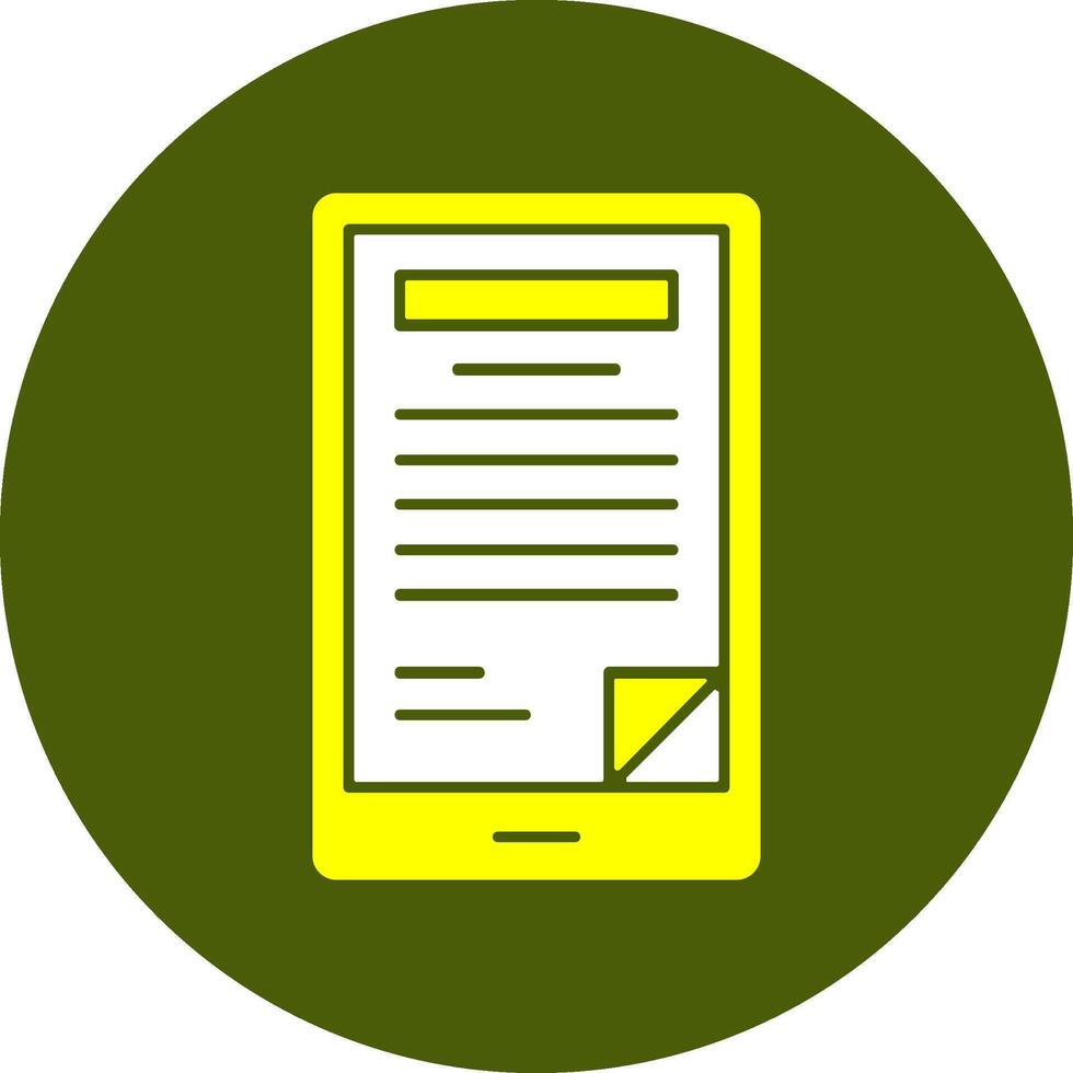 E-book reader Solid Style Colorful Icon vector