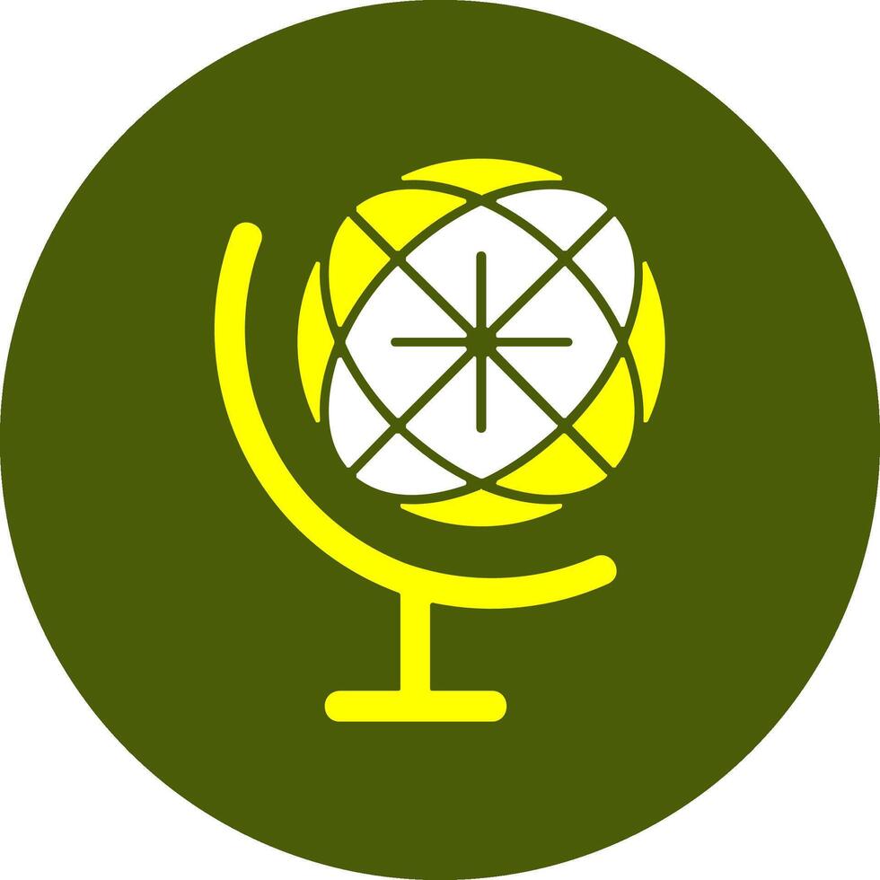 Globe Solid Style Colorful Icon vector