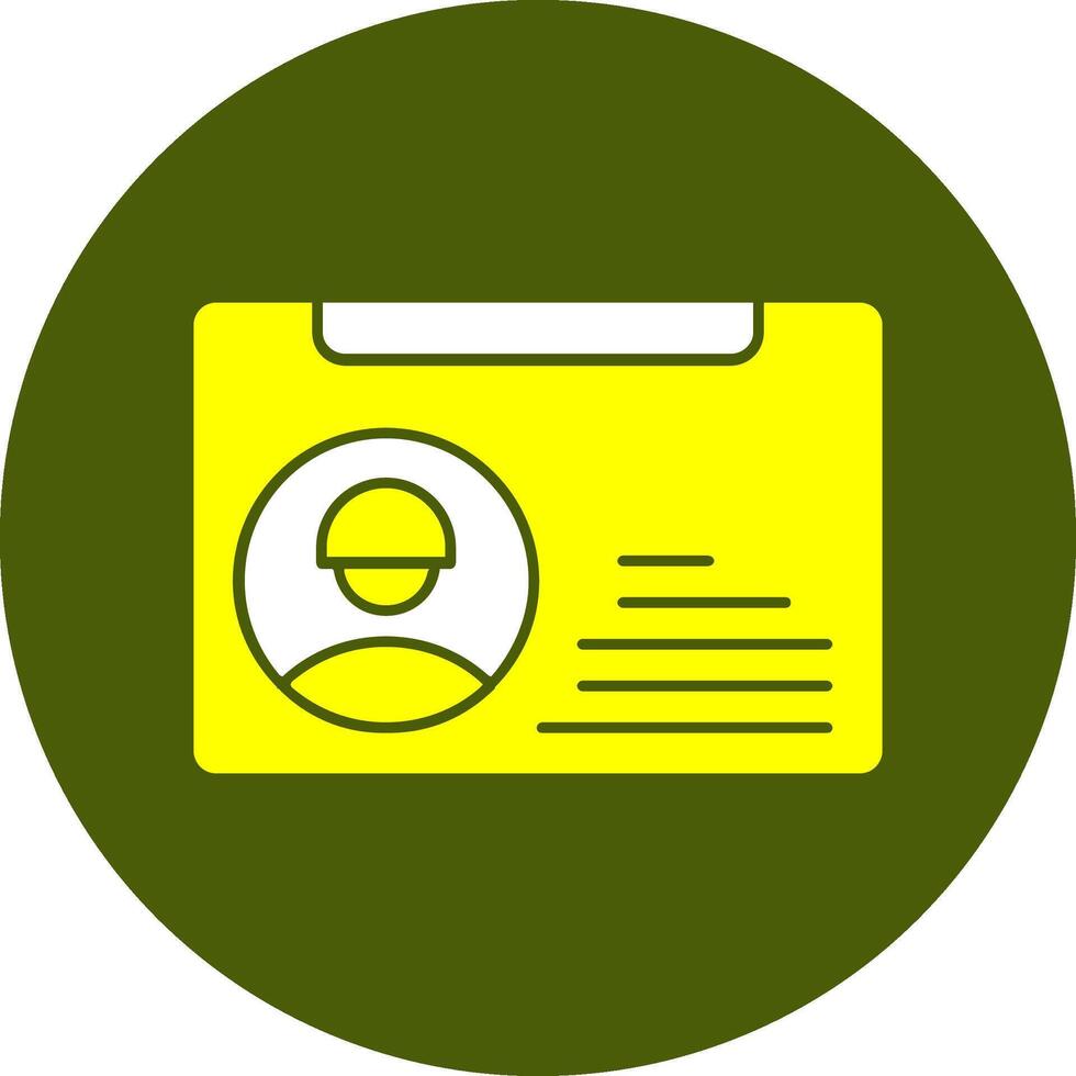 Workers Card Solid Style Colorful Icon vector