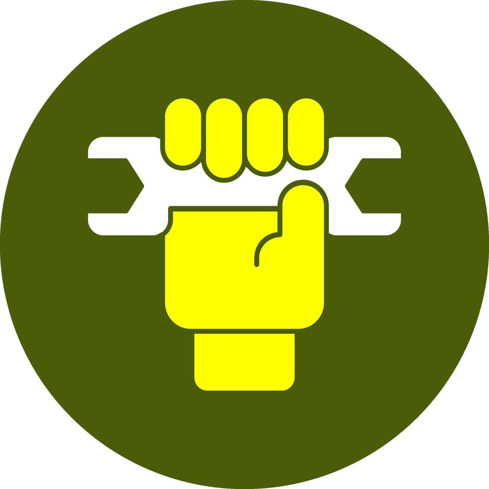 Labor Rights Symbol Solid Style Colorful Icon vector