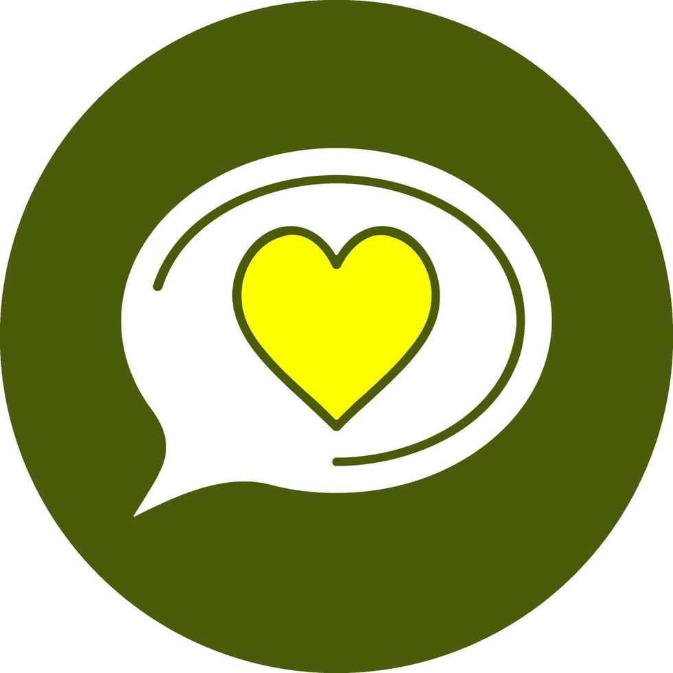 Heart Solid Style Colorful Icon vector