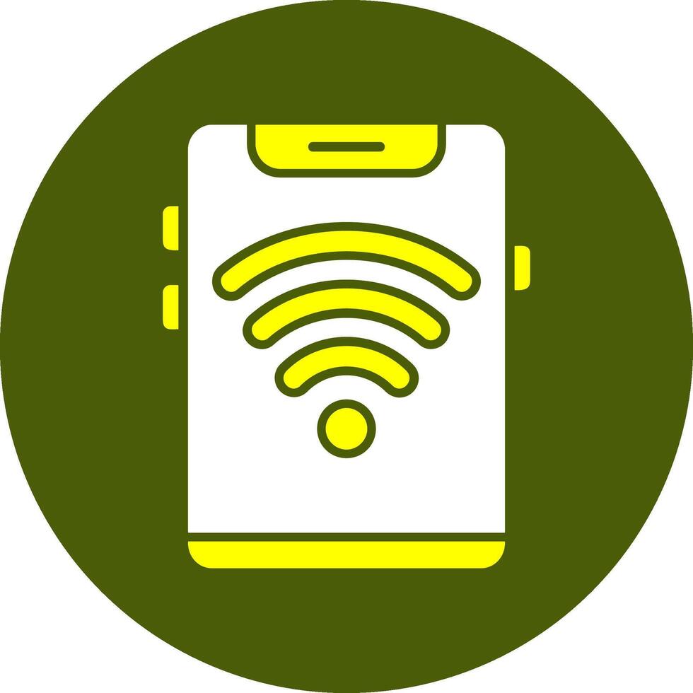 WiFi Solid Style Colorful Icon vector