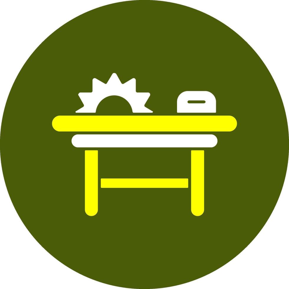 Sawmill Solid Style Colorful Icon vector