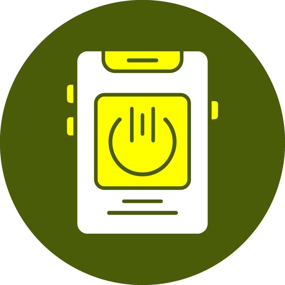 Running apps Solid Style Colorful Icon vector