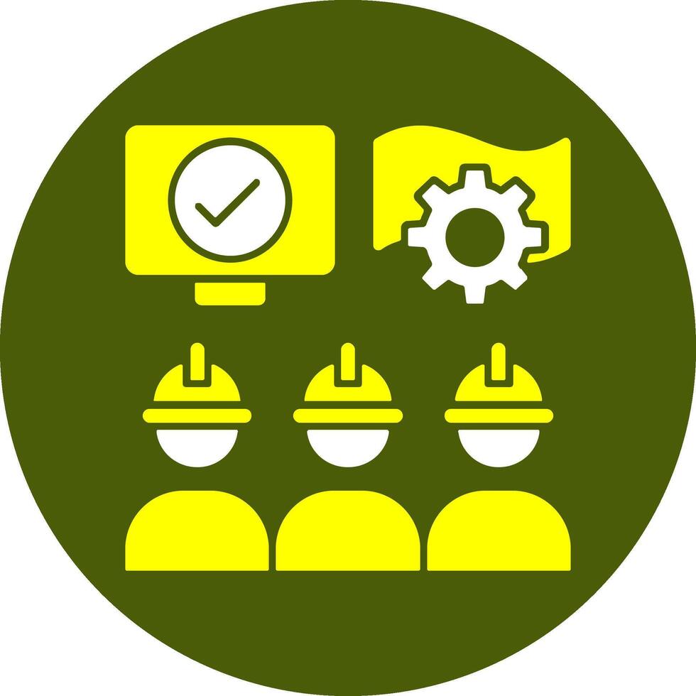 Labour Rights Protest Solid Style Colorful Icon vector