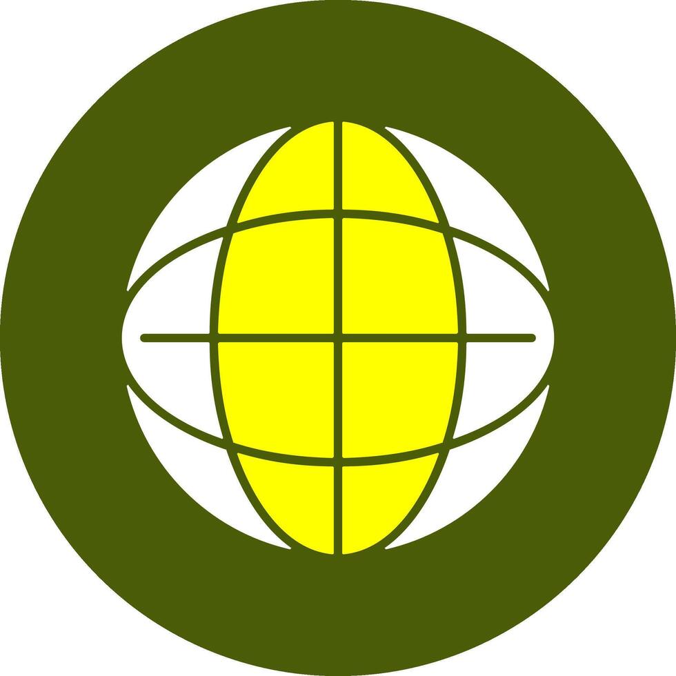 World Solid Style Colorful Icon vector