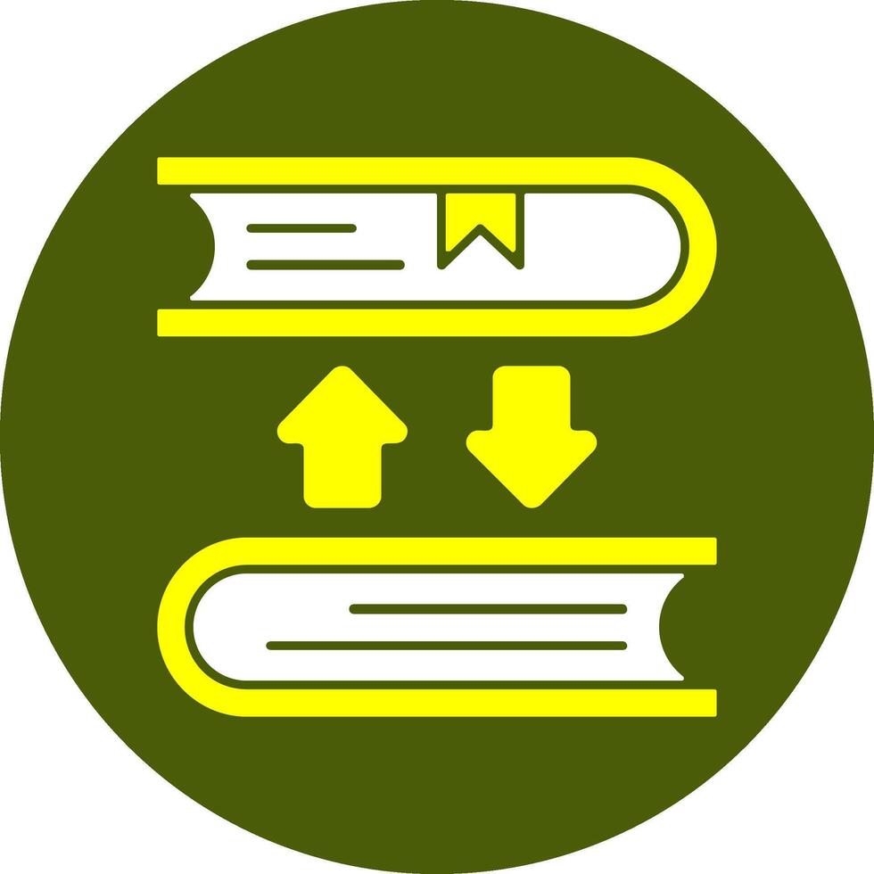 Book exchange Solid Style Colorful Icon vector