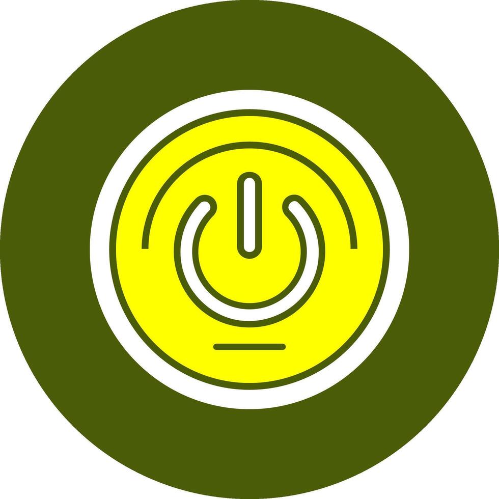 Power Solid Style Colorful Icon vector