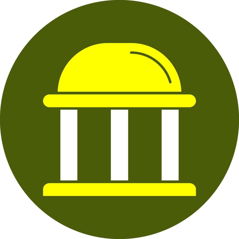 Public Sector Icon Solid Style Colorful Icon vector