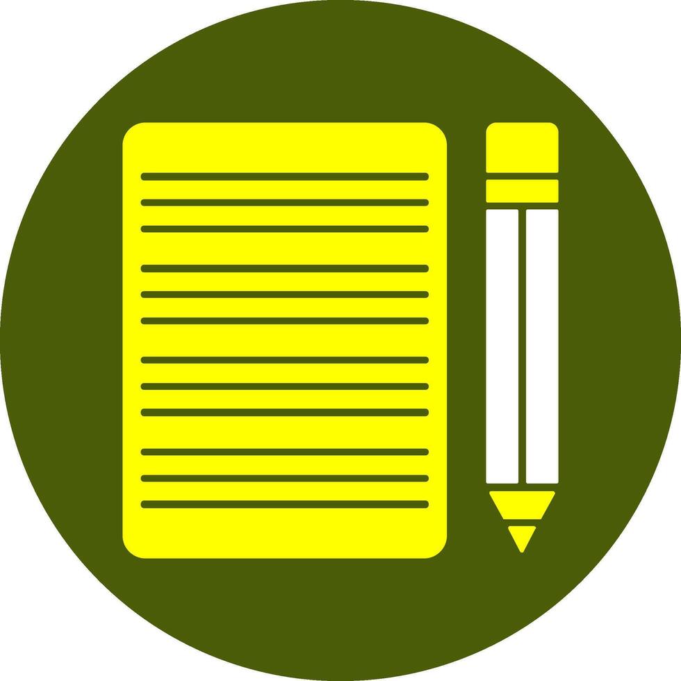 Handwriting practice sheet Solid Style Colorful Icon vector