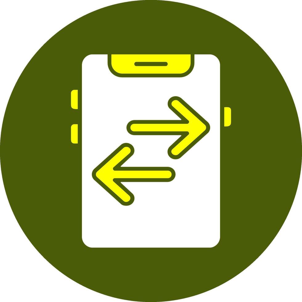 Transfer Solid Style Colorful Icon vector