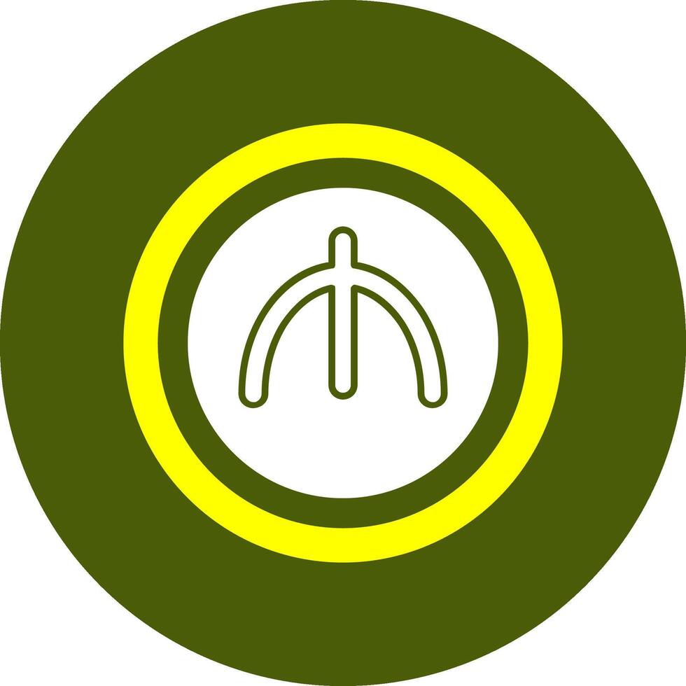 Turkmenistani Manat Sign Solid Style Corlorful Icon vector