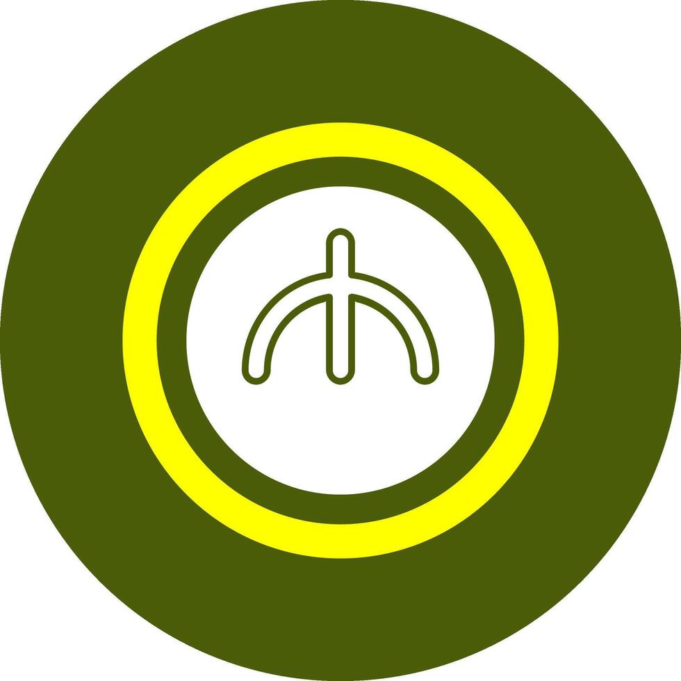 Azerbaijani Manat Sign Solid Style Corlorful Icon vector