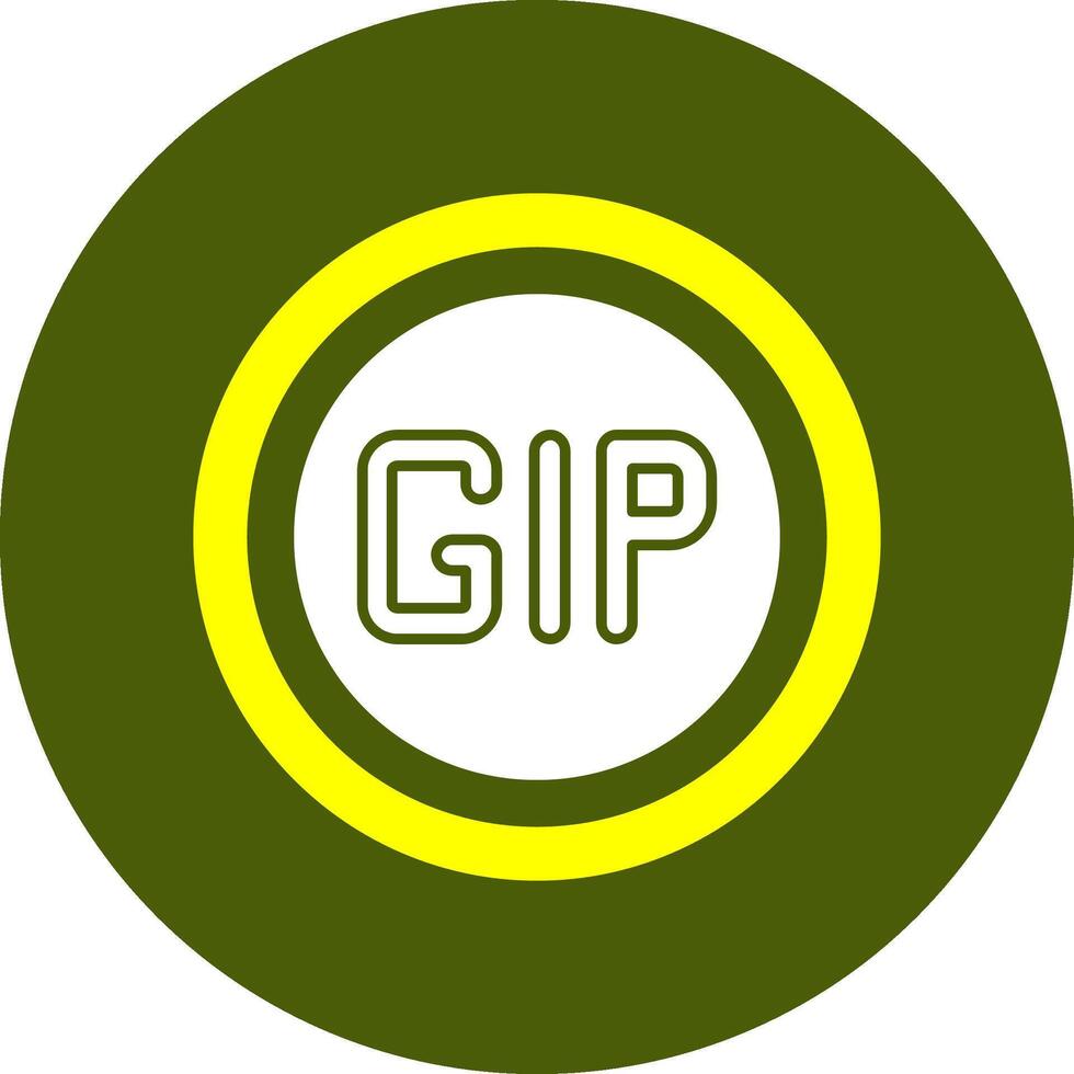 Gibraltar Pound Sign Solid Style Corlorful Icon vector