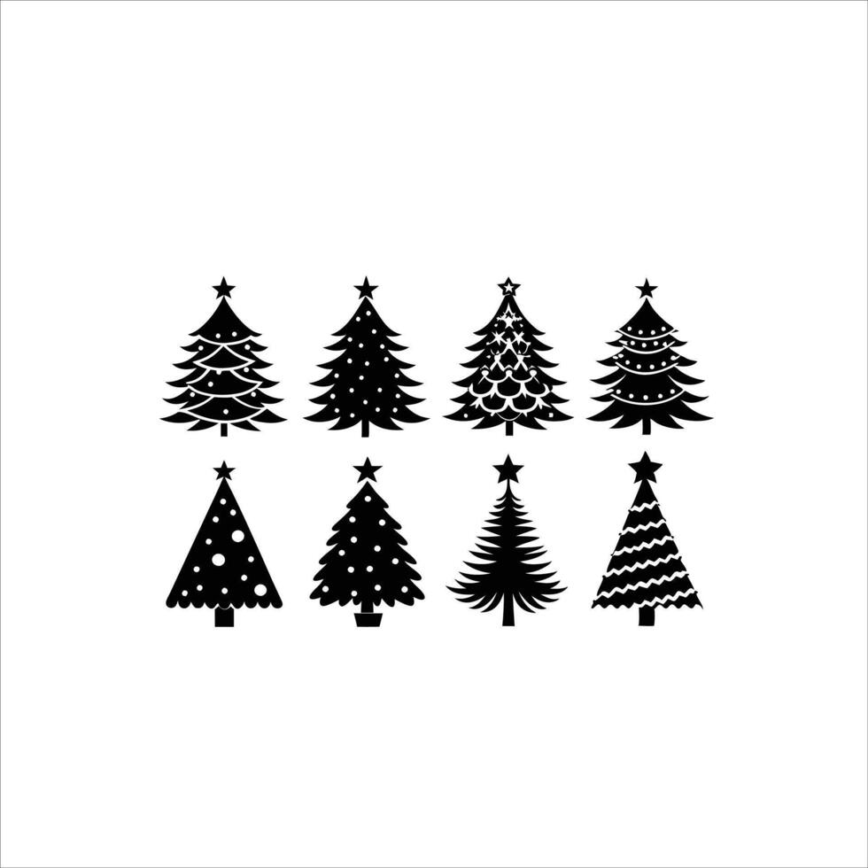 christmas tree icon vector